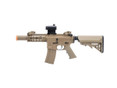 Colt Licensed Elite Line M4 SBR w/ 5 Quadrail M4 AEG Airsoft Rifle by Cybergun, Tan