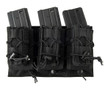 Lancer Tactical 1000D Nylon MOLLE 2-1 M4/Pistol Mag Pouch, Black