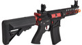 Lancer Tactical Enforcer Skeleton Airsoft AEG Rifle, Black/Red