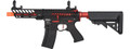 Lancer Tactical Enforcer Skeleton Airsoft AEG Rifle, Black/Red