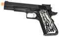 WE Tech Original 1911 Version C Full Metal GBB Airsoft Pistol w/ Imitation Ivory Grips, Black