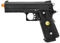 WE Tech Hi-Capa 4.3 Original M1911 Gas Blowback Airsoft Pistol, Black