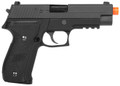 WE Tech Full Metal F226 Series MK25 Gas Blowback Airsoft Pistol, Black