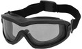 Lancer Tactical Double Layer Airsoft Goggles, Smoke Lens, Black