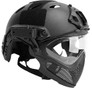 G-Force Pilot Full Face Helmet w/ Plastic Mesh Face Guard, Black Camo
