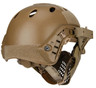 Wosport Tactical Piloteer Bump Helmet Mask with Adapter, Tan