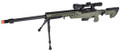 Wellfire MB4418-3 Bolt Action Airsoft Sniper Rifle with Scope and Bipod, OD Green