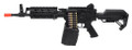 GE F6671 LMG AEG 12.50 Airsoft Rifle w/ Low Cheek Rest, Black