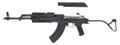 LCT Airsoft TIMS AK47 AEG Rifle w/ Folding Wire Stock, Black