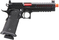 Lancer Tactical Knightshade Hi-Capa Gas Blowback Airsoft Pistol, Black/Red