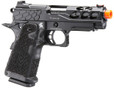 Lancer Tactical Stryk Hi-Capa 4.3 Gas Semi Auto Blowback Airsoft Pistol, Black