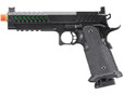 Lancer Tactical Knightshade Hi-Capa Gas Blowback Airsoft Pistol, Black/Green