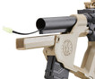 Lancer Tactical Two-Tone Enforcer Battle Hawk M4 AEG w/ Alpha Stock, Black/Tan