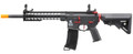 Lancer Tactical Gen 3 10 Keymod Airsoft M4 Carbine AEG Rifle with Red Accents, Black