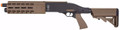 Elite Force Tri-shot CO2 M-LOK Airsoft Shotgun, Tan/Black