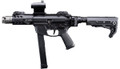 EMG Strike Industries x PWS Licensed 9mm Style Pistol Caliber Carbine AEG Rifle w/ Folding Stock, Black