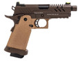 Vorsk 3.8 Hi Capa Pro GBB Airsoft Pistol, Tan/Bronze