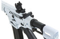 Lancer Tactical ProLine NEEDLETAIL PDW Skeleton Low FPS Airsoft AEG Rifle, White/Black
