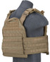 Lancer Tactical 1000D Nylon Buckle Up Assault Plate Carrier, Tan