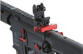Lancer Tactical Gen 3 Hellion 7" M-LOK Airsoft AEG Rifle w/ Crane Stock, Black/Red