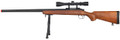  Well VSR-10 Bolt Action Airsoft Rifle w/ Scope, Sling & Bipod, Wood