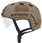 Emersongear Helmet PJ Type Basic Version w/ Visor, Dark Earth