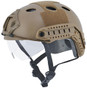 Emersongear Helmet PJ Type Basic Version w/ Visor, Dark Earth