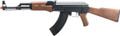 Golden Eagle Standard AK47 Airsoft AEG Rifle w/ Full Stock, Wood/Black