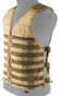 Lancer Tactical Breathable Molle/PALS Adjustable Mesh Vest, Tan
