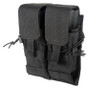 Lancer Tactical Nylon Dual M4/M16/AK74 Magazine Pouch, Black