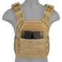 Lancer Tactical SAPC w/ Dual Inner Mag Pouch and Shoulder Pads, Tan