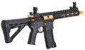 Lancer Tactical Gen 3 Archon 9" M-LOK M4 Airsoft Rifle w/ Delta Stock, Black/Gold