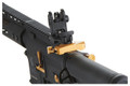 Lancer Tactical Gen 3 Archon 9" M-LOK M4 Airsoft Rifle w/ Delta Stock, Black/Gold