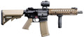 EMG Helios Daniel Defense Licensed EDGE Series MK18 Airsoft AEG Rifle, Black/Tan