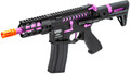 Lancer Tactical Enforcer Gen 2 Battle Hawk 4" PDW Airsoft AEG Rifle, Black/Purple