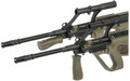 Army Armament Polymer AUG AEG Airsoft Rifle w/ Scope, OD Green