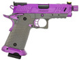 Vorsk CS Compact Vengeance 3.8 GBB Hi-Capa Airsoft Pistol, Purple/Grey