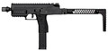 Vorsk Airsoft VMP-1 Gas Blowback SMG Airsoft Rifle, Black