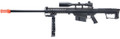 6mmProShop Barrett Licensed M107A1 Bolt Action Airsoft Sniper Rifle, Black
