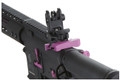 Lancer Tactical Gen 3 Archon 9" M-LOK M4 Airsoft AEG Rifle w/ Delta Stock, Black/Purple