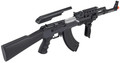 Lancer Tactical AK-47M RIS AEG Airsoft Rifle w/ Battery & Charger, Black