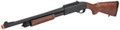 Golden Eagle M870 3/6-Shot Pump Action Gas Powered Airsoft Shotgun, Wood/Black