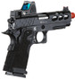 Lancer Tactical Stryk Hi-Capa 4.3 Gas Blowback Airsoft Pistol w/ Reflex Red Dot Sight, Black