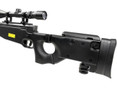 Well MB08 Bolt Action Airsoft Sniper Rifle w/ Scope and Bipod, Black
