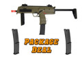 KWA HandK MP7 A1 Gas Blowback Combo Package w/ 2 Extra Mags, Tan Version