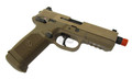 FN Herstal FNX-45 Tactical Metal Gas Blowback Airsoft Pistol, Tan - Combo Package