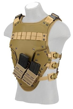 TF3 High Speed Airsoft Body Armor, Tan (AC590T)