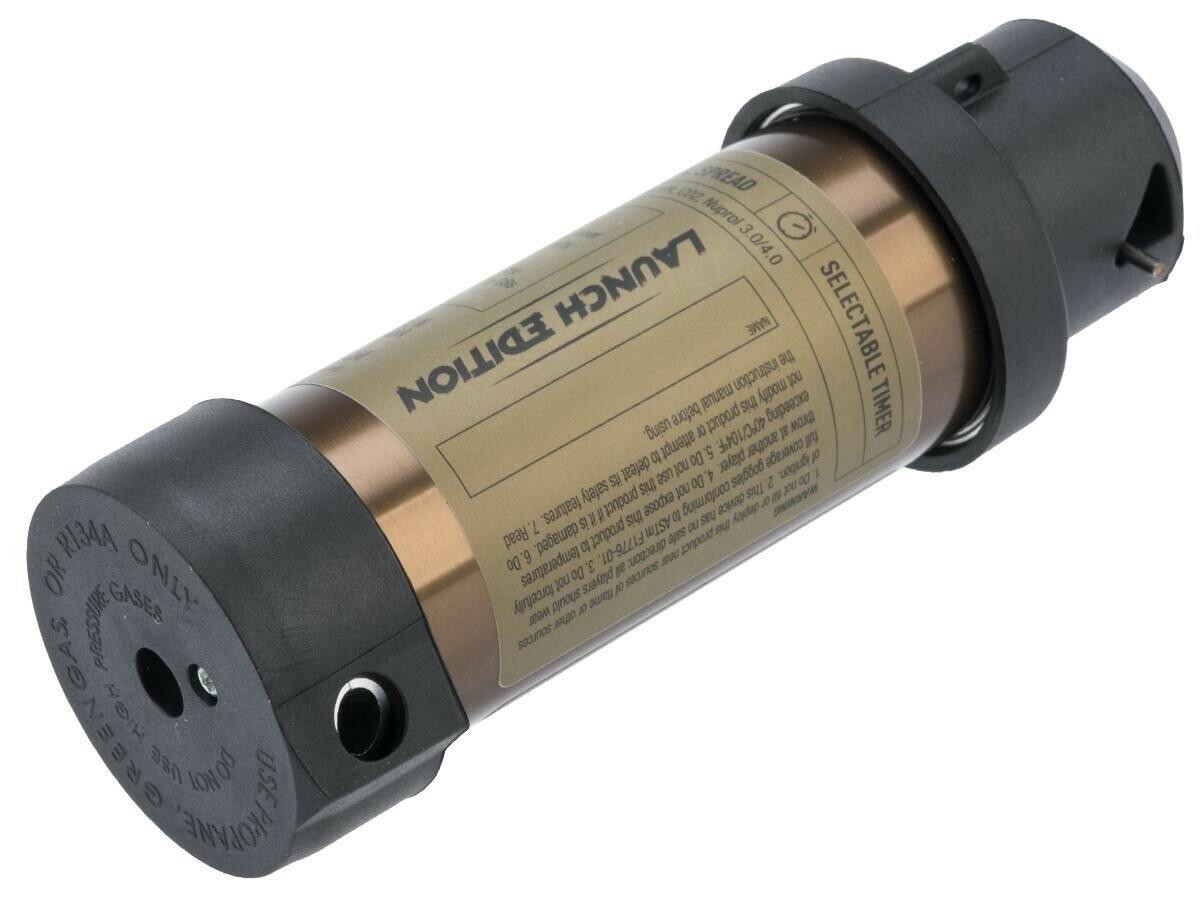 Airsoft Innovations Tornado 2 Timer Frag Grenade, FDE