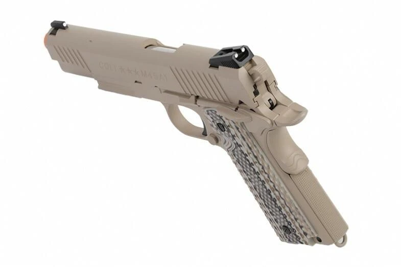 Colt 1911 Co2 Blowback Rail Gun Airsoft Pistol | M45A1 - Tan