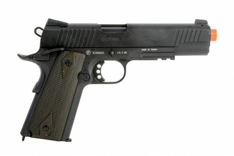 Colt 1911 Rail Gun Co2 Airsoft Pistol, Black .45 ACP 180524